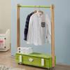 WXJLYZRCXK Clothes Stand,Coat Rack Children's Solid Wood Coat Rack with Wheels, Floor-Standing Clothes Storage Cabinet, Removable Bedroom Hanger, Clothing Store Display Stand,12022120Cm view 3