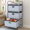 Anncus 4 layer Shelf Rack Kitchen Shelf Spice Organizer Kitchen Storage Rack Bathroom Organizer Shelf Book Shoes Shelve +3 Storage Box - (Style: A) view 2