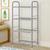 Anncus 4 layer Shelf Rack Kitchen Shelf Spice Organizer Kitchen Storage Rack Bathroom Organizer Shelf Book Shoes Shelve +3 Storage Box - (Style: A) view 4