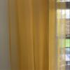 Ikiriska Sheer Polyester Extra Long Curtains 8-24 ft Grommet top (Gold Organza, 50Wx132L) view 3