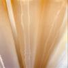 Ikiriska Sheer Polyester Extra Long Curtains 8-24 ft Grommet top (Gold Organza, 50Wx132L) view 4
