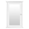 34 x 15 x 53 cm (L x W x H) MDF Bathroom Cabinet, Single Door Wall Mounted Medicine Cabinet with Mirror, White view 4