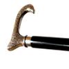Vimal Nautical Silver & Black Wooden Handmade 3 Halves Black Folding Walking Sticks with Antique Design of Brass Handle. view 2
