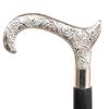 Vimal Nautical Silver & Black Wooden Handmade 3 Halves Black Folding Walking Sticks with Antique Design of Brass Handle. view 4