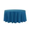 120 inch Round Tablecloth Washable Polyester Table Cloth Decorative Table Cover for Wedding Party Dining Banquet120 inch, Mediterranean Blue view 2