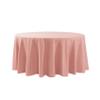 108 inch Round Tablecloth Washable Polyester Table Cloth Decorative Table Cover for Wedding Party Dining Banquet108 inch, Dusty Pink view 2