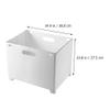 Cabilock 1pc Wall-mounted Folding Plastic Laundry Basket Space-saving Organizer for Dirty Clothes Toys and Sundries Material for Home Use view 2