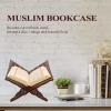 BESTOYARD Foldable Wooden Quran Bookshelf 11.41X8.26X7.08 Inch Islamic Book Holder Stand for Quran Bible Display and Home Religious Decoration view 4