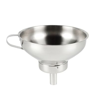 1pc Stainless Steel Funnel Kitchen Gadget Funnel Tool Wine Filter
