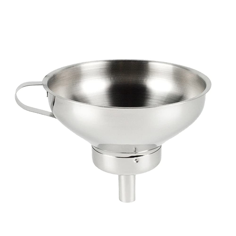 1pc Stainless Steel Funnel Kitchen Gadget Funnel Tool Wine Filter