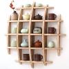 ZWJABYY Display Shelf-Shelf Wall Mount-Cubbies Storage Shelves-Antique Display Rack-Grid Wall-for Home Antique-Suitable for Living Room Study Room Home Decor,B-7070cm view 1