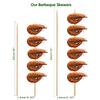 Minisland Premium 12 Inch Bamboo Wooden Skewers for Kabobs 4mm Thick Round BBQ Heavy Food Sticks 100 Counts -MSL167 view 3