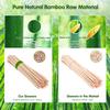 Minisland Premium 6 inch Bamboo Skewers for Appetizers Fruit Kabobs 3mm Thin Small Short Wooden Food Sticks 100 Counts, Many Sizes Choices 4.7"/5.5"/6"/7"/8"/10"/12" -MSL164 view 2