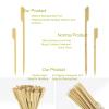 Minisland Premium 7 Inch Square Large Bamboo Paddle Skewers for Appetizers Fruit Kabobs Sandwiches BBQ Grill Food Sticks 3mm Thick 100 Counts -MSL163 view 4