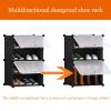 CHHD Multifunctional Shoe Cabinet Simple Plastic Dust-Proof Shoe Rack DIY Large Capacity Multi-Layer Assembly Storage Organizer for Hallway Entryway Bedroom Living Room Office Balcony Wardrobe view 3