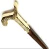Vimal Nautical Golden & Brown Canes Handmade Brass Man/Women Walking Cane-Walking Stick-Wooden Walking Stick view 4