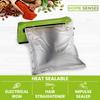 30 Mylar Bags for Food Storage 1 Gallon - Extra Thick 15 Mil - Long Term & Food Grade - Mylar Bags with Oxygen Absorbers 400cc- Zipper, Resealable, Stand-up Gousset - Bolsas Mylar con Abosrbentes view 3
