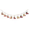 6 Foot Christmas Metal Truck Garland - Burlap Ties view 1