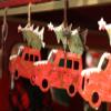 6 Foot Christmas Metal Truck Garland - Burlap Ties view 2