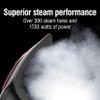 CHI Steam Iron for Clothes, 300+ Holes for Powerful Steaming, Temperature Dial, 1700 Watts, XL 10 Cord, Auto Shutoff, Lava Infused Ceramic Soleplate, Black (13130) view 3