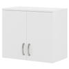 Bush Business Furniture Universal Wall Cabinet with Doors and Shelves in White, Versatile Home Organizer, Office Storage Unit and Adjustable Shelving view 1