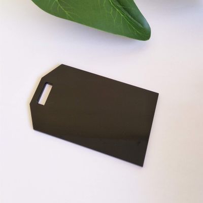 XIAOYUE 10pcs Acrylic Laser Cut Reserved Tags,Luggage Tag Wedding Place Card, Acrylic Reserve Seating Tag,Blank Acrylic Keychain (Black)