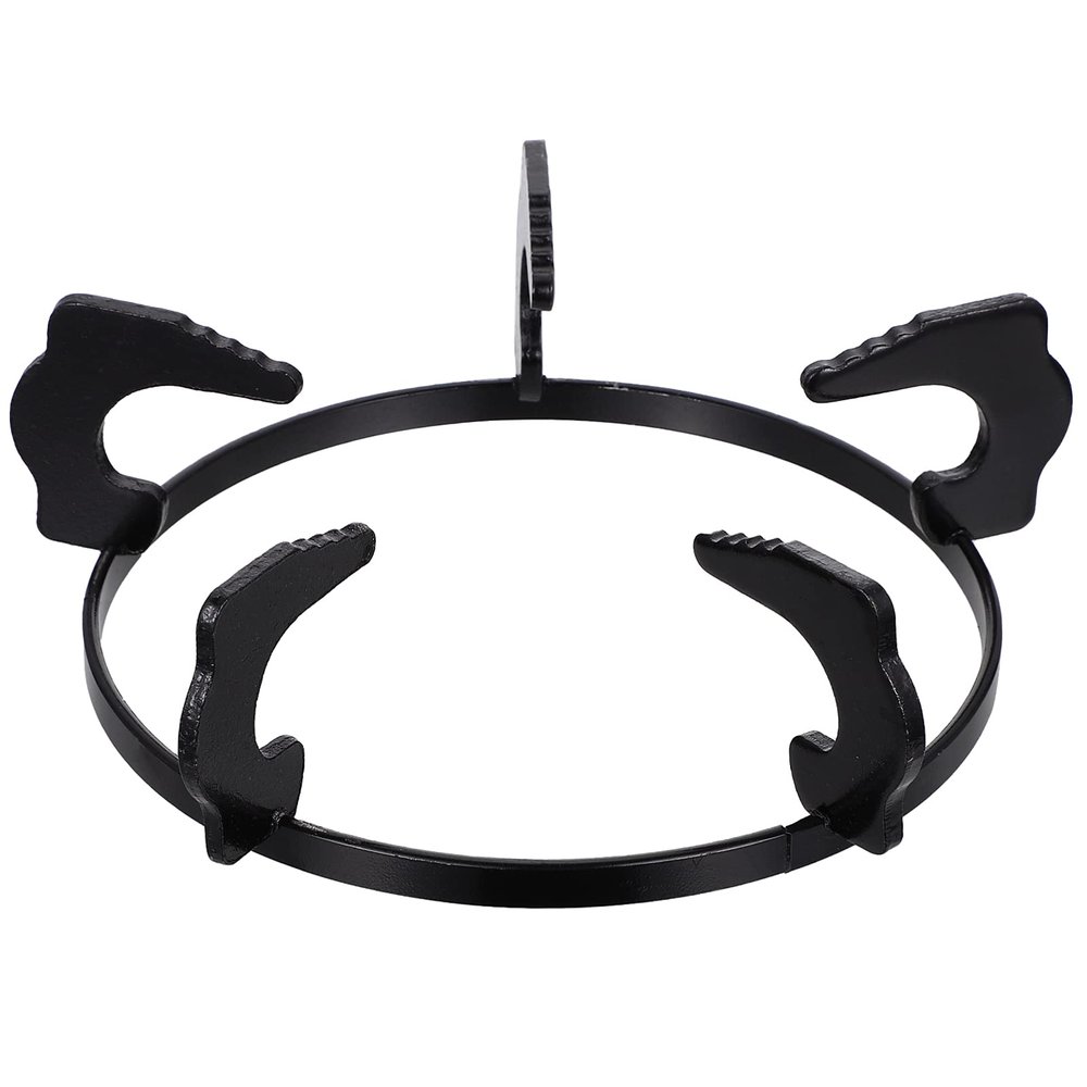 Thick round Gas Stove Holder Stove Rack for Kitchen Use Black