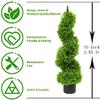 Artificial Topiary Tree Set of 2 Boxwood Spiral topiaries Trees 35 inch/2.95 ft Faux Topiary Trees Artificial Topiaries Trees view 2