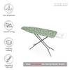 Encasa XO Ironing Board Cover and Pad 49"x18" Standard Size - Thick 3mm Felt Padded Iron Board Cover with Padding, Scorch & Stain Resistant Cotton, Heavy Duty Drawstring, Snug Fit - Big Leaves Green view 3