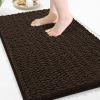 Arotive Luxury Bathroom Rugs 36x24, Extra Soft Thick Absorbent Shaggy Chenille Bath Rugs, Non-Slip Machine Wash Dry, Bath Mats for Bathroom Floor, Tub and Shower, Home Decor Accessories, Brown view 1