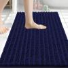 Arotive Luxury Bathroom Rugs 30x20, Extra Soft Thick Absorbent Shaggy Chenille Bath Rugs, Non-Slip Machine Wash Dry, Bath Mats for Bathroom Floor, Tub and Shower, Home Decor Accessories, Navy view 1