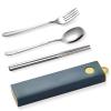 Muka Set of 3 Personalized Portable Utensils with Chopsticks, Spoon & Fork view 1