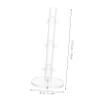 Cabilock Eyeglasses Frame Stand Sunglasses Rack Acrylic Clear 3 Layers Sunglasses Display Holder Tabletop Eyewear Storage Rack view 2