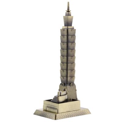 Gazechimp Vintage Taipei 101 Tower Building Architecture Model Sculpture Home