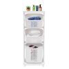 DNYSYSJ 3-Layer Laundry Basket with Wheels, Clothes Storage Basket Multi-Layer Rolling Laundry Cart, Dirty Clothes Basket Portable Handle for Bathroom/Bedroom/Dirty Clothes view 1