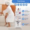 DNYSYSJ 3-Layer Laundry Basket with Wheels, Clothes Storage Basket Multi-Layer Rolling Laundry Cart, Dirty Clothes Basket Portable Handle for Bathroom/Bedroom/Dirty Clothes view 4