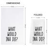 WCGXKO What Would Ina Do Kitchen Decor Housewarming Gift Dish Towel Kitchen Towels Tea Towel (What Would Ina Do Towel) view 2