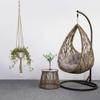 2 PCS Fake Plants, Artificial Hanging Eucalyptus Vines, Fake Eucalyptus Potted Plants with 35.4 inch Jute Rope, Faux Greenery Vines with Black Pot, for Wall Home Garden (35.4inch) view 4