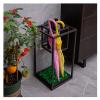 Umbrella Rack Hua Creative Metal Wrought Iron Umbrella Stand, Umbrella Storage Rack for Home Business Hotel Lobby, Large Capacity, with Drip Tray, 30x30x60cm view 1