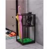 Umbrella Rack Hua Creative Metal Wrought Iron Umbrella Stand, Umbrella Storage Rack for Home Business Hotel Lobby, Large Capacity, with Drip Tray, 30x30x60cm view 3