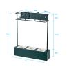 Umbrella Racks Punch-Free Wall-Mounted Umbrella Stand Holder, Space-Saving Home Office Hotel Wall-Mounted Umbrella Storage Rack, Black Green (Color : Green) view 2