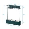 Umbrella Racks Metal Umbrella Stand Holder, Floor/Wall-Mounted Dual-Purpose Umbrella Storage Rack, Space-Saving Household Umbrella Storage Rack, 34X42cm (Color : Green) view 2