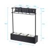 Umbrella Racks Punch-Free Wall-Mounted Umbrella Stand Holder, Space-Saving Home Office Hotel Wall-Mounted Umbrella Storage Rack, Black Green (Color : Black) view 2