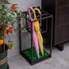 Umbrella Rack Hua Stable Metal Umbrella Stand, Long/Short Umbrella Storage Rack, Umbrella Bucket for Home Business Hotel Lobby, with Drip Tray, 30x30x60cm view 3