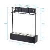 Umbrella Racks Metal Umbrella Stand Holder, Floor/Wall-Mounted Dual-Purpose Umbrella Storage Rack, Space-Saving Household Umbrella Storage Rack, 34X42cm (Color : Black) view 2