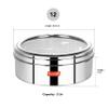 Sumeet Stainless Steel Round Masala (Spice) Box/Organiser with See Through Lid With 7 Containers and Small Spoon Size 12 (2Ltr) (20.5cm) view 4