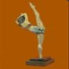 Limited Edison Signed Original American Artist Nick Gymnast Woman Bronze Statue view 4