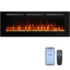 42'' Smart Electric Fireplace Inserts, Recessed & Wall Mount Electric Heater and Linear Fireplace with APP& Touch Screen &Remote Control, 62-99F Temperature, Hard Wired & Plug in view 1