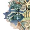 Artisan Home is where the Beach is Beach, Coastal, Tropical Wreath with Nautical Rope, Starfish, and Sea Shells view 3
