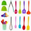 18 pcs Silicone Kitchen Cooking Utensil Set, Non-stick Heat Resistant Cookware, BPA Free Non-Toxic Tools,Turner Tongs Ladle Spoon Whisk, Dishwasher Safe -Colorful by TIBLEN view 1